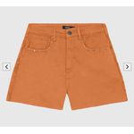 Shorts Feminino Cintura Alta Lateral Desfiada Em Jeans 100% Algodão - ENFIM