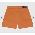 Shorts Feminino Cintura Alta Lateral Desfiada Em Jeans 100% Algodão - ENFIM