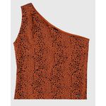 Blusa Feminina Animal Print Decote Ombro Só Em Viscose - ENFIM