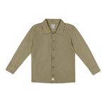Camisa Infantil Menino Manga Longa Linho Colorittá Verde
