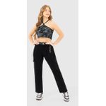 Calça Menina Straight Cargo Cintura Alta Em Sarja Stretch Malwee Kids