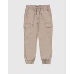 Calça Menino Jogger Cargo Em Sarja Com Elastano Malwee Kids
