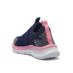 Tênis Infantil Menina Klin Walk Slip On Marinho e Rosa 354.008