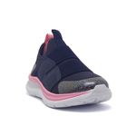 Tênis Infantil Menina Klin Walk Slip On Marinho e Rosa 354.008