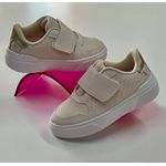 Tênis Klin Sky Infantil Off White e Dourado