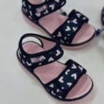 Sandália Infantil Menina Klin Jujuba- Marinho/ Rosa Claro