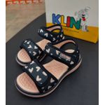 Sandália Infantil Menina Klin Jujuba- Marinho/ Rosa Claro