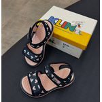 Sandália Infantil Menina Klin Jujuba- Marinho/ Rosa Claro