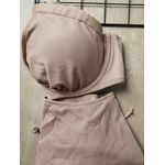 Biquini com Bojo Resistente Calcinha Cintura Alta Hot Pants Amarracao Nude