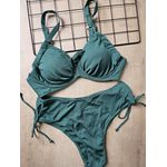Biquini Plus size Canelado Verde Militar