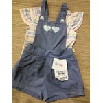 conjunto jardineira 