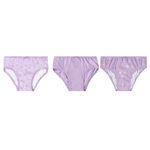 Kit 3 Calcinhas Meia Malha Menina Malwee Kids D009v Roxo Ref.05 (Do Pp Ao Gg) - 1000111571