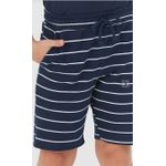 Bermuda Infantil Menino Listrada Em Moletom Malwee Kids