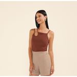 Blusa Regata Marialicia Marrom