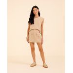 Shorts Saia Marialicia Bege