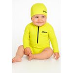 Macaquinho Praia Infantil Proteção UV amarelo Neon