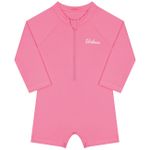 Macaquinho Praia Infantil Proteção UV Pink Neon