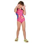 Maiô infantil com recorte lateral