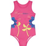 Maiô infantil com recorte lateral