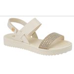 Papete Infantil Klin Lola Strass - OFF WHITE PEROLIZADO/OFF WHITE