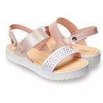 SANDALIA KLIN LOLA ROSA COM BRILHOS.