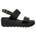 SANDÁLIA MOLECA SALTO ANABELA REF: 5536.109 FEMININO - Preto