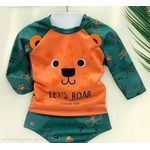 Conjunto Menino Camiseta UV e Sunga Tigre Kamylus