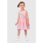Vestido Infantil Estampa Glitter Em Algodão Com Tule - Carnaval Malwee Kids