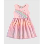 Vestido Infantil Estampa Glitter Em Algodão Com Tule - Carnaval Malwee Kids