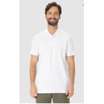 Camisa Polo Básica Masculina Gola Retilínea Em Piquet Stretch