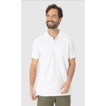 Camisa Polo Básica Masculina Gola Retilínea Em Piquet Stretch