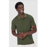 Camisa Polo Básica Masculina Gola Retilínea Em Piquet Stretch