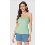 Regata Básica Feminina Alça Fina Em Algodão