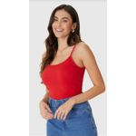 Regata Básica Feminina Alça Fina Em Algodão