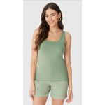 Regata Básica Feminina Alça Média Em Algodão