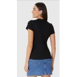 Blusa Básica Feminina Baby Look Em Algodão