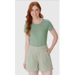 Blusa Básica Feminina Baby Look Em Algodão