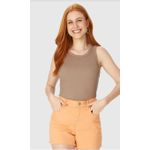 Regata Básica Feminina Decote U Em Ribana