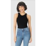 Regata Básica Feminina Decote U Em Ribana