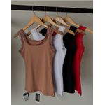 Regata Feminina Com Detalhe Renda Em Ribana