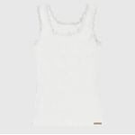 Regata Feminina Com Detalhe Renda Em Ribana