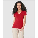 Blusa Básica Feminina Decote V Em Algodão