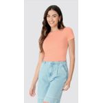 Blusa Básica Feminina Decote Redondo