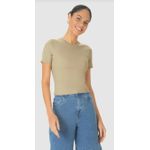 Blusa Básica Feminina Decote Redondo