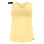 BLUSA REGATA CANELADA COMALÇAS LARGAS E DECOTE EM <