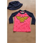 blusa infantil mulher maravilha 