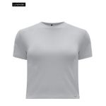 Blusa Básica Lunender Cropped Cinza