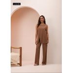 CONJUNTO LUNENDER CALÇA E REGATA C5010 - Marrom