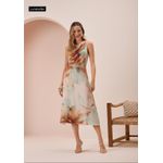 VESTIDO MIDI CHÁ LUNENDER 