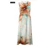 VESTIDO MIDI CHÁ LUNENDER 